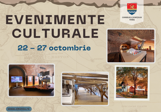 Oferta culturală a Consiliului Județean pentru perioada 22 – 27 octombrie